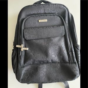 Calvin Klein Black Canvas Logo backpack - NEW